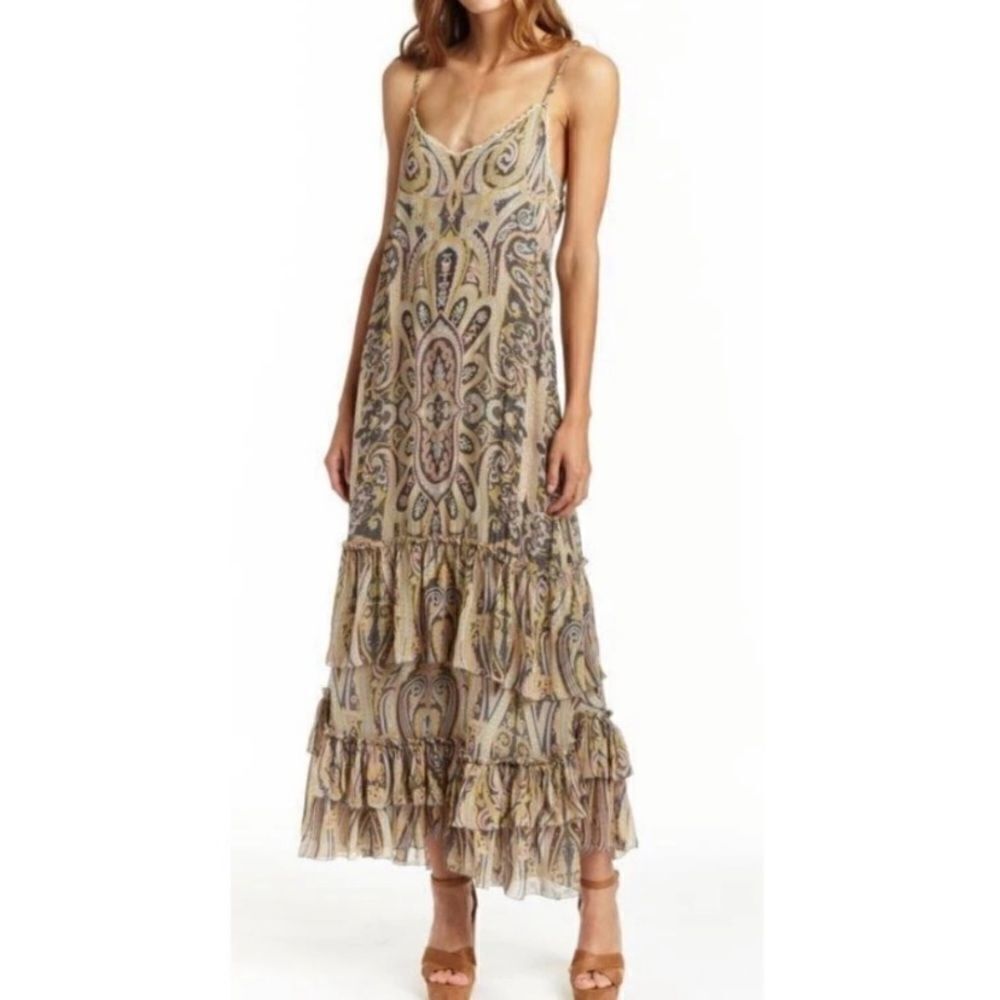 NWT Love Sam Malca paisley dress. Medium